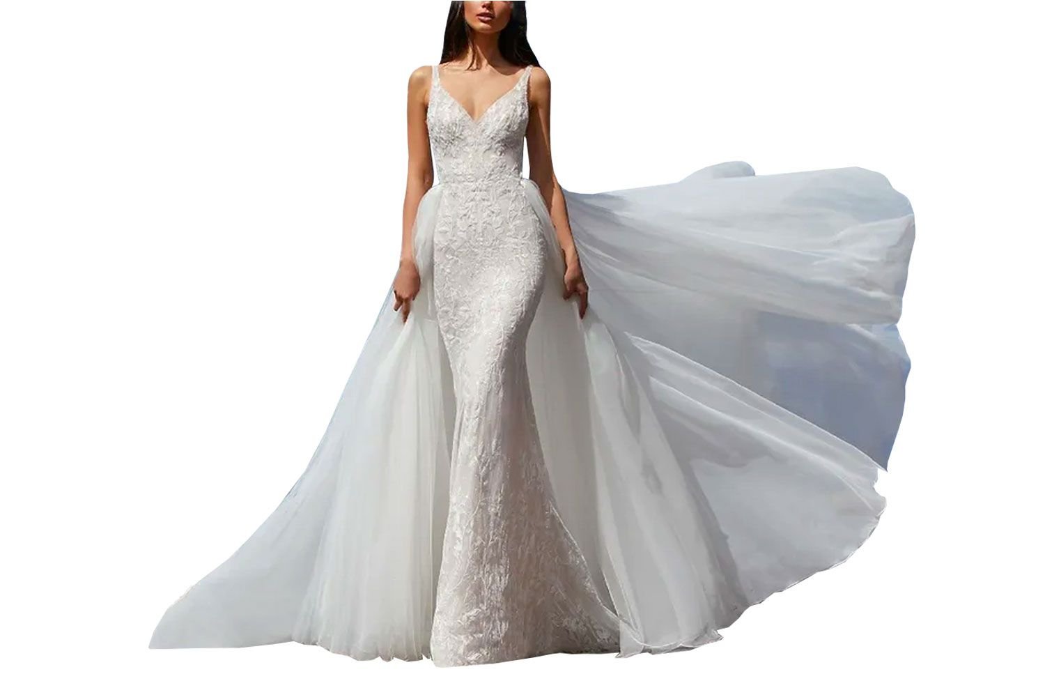 Jaw-Dropping Wedding Dresses with Overskirts You Can't Resist